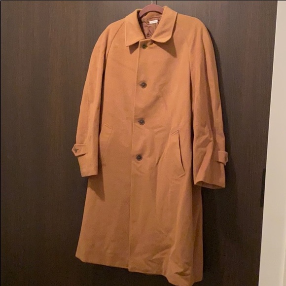 Brioni Jackets & Coats | Mens Brioni Wool Knee Length Coat In Tancamel
